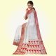  Cream Color Chunri Buti Saree