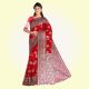 Katan Red Allover Banarasi saree
