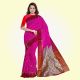 Satin Chunri Buti Pink saree